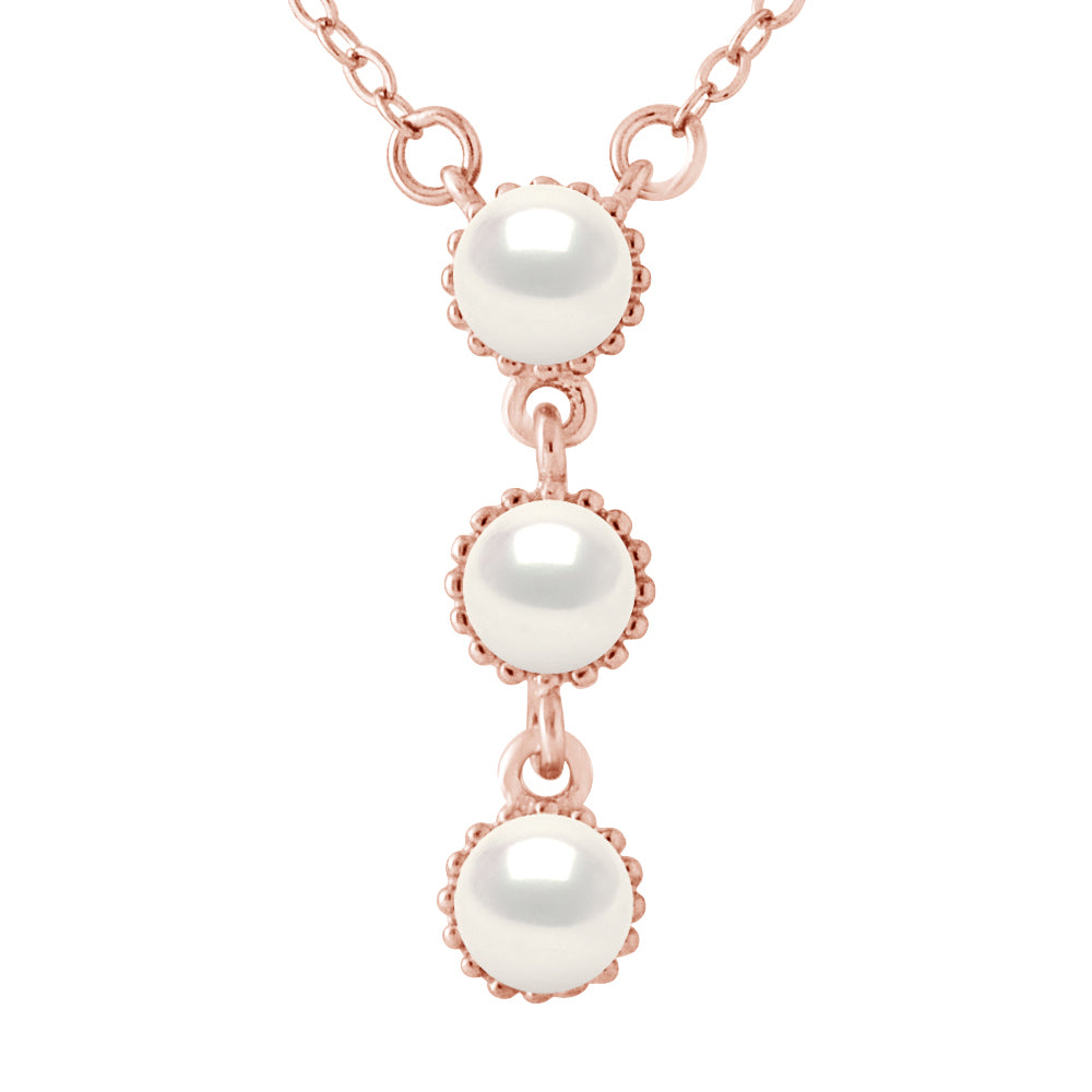 Collier TRILOGY perles blanches