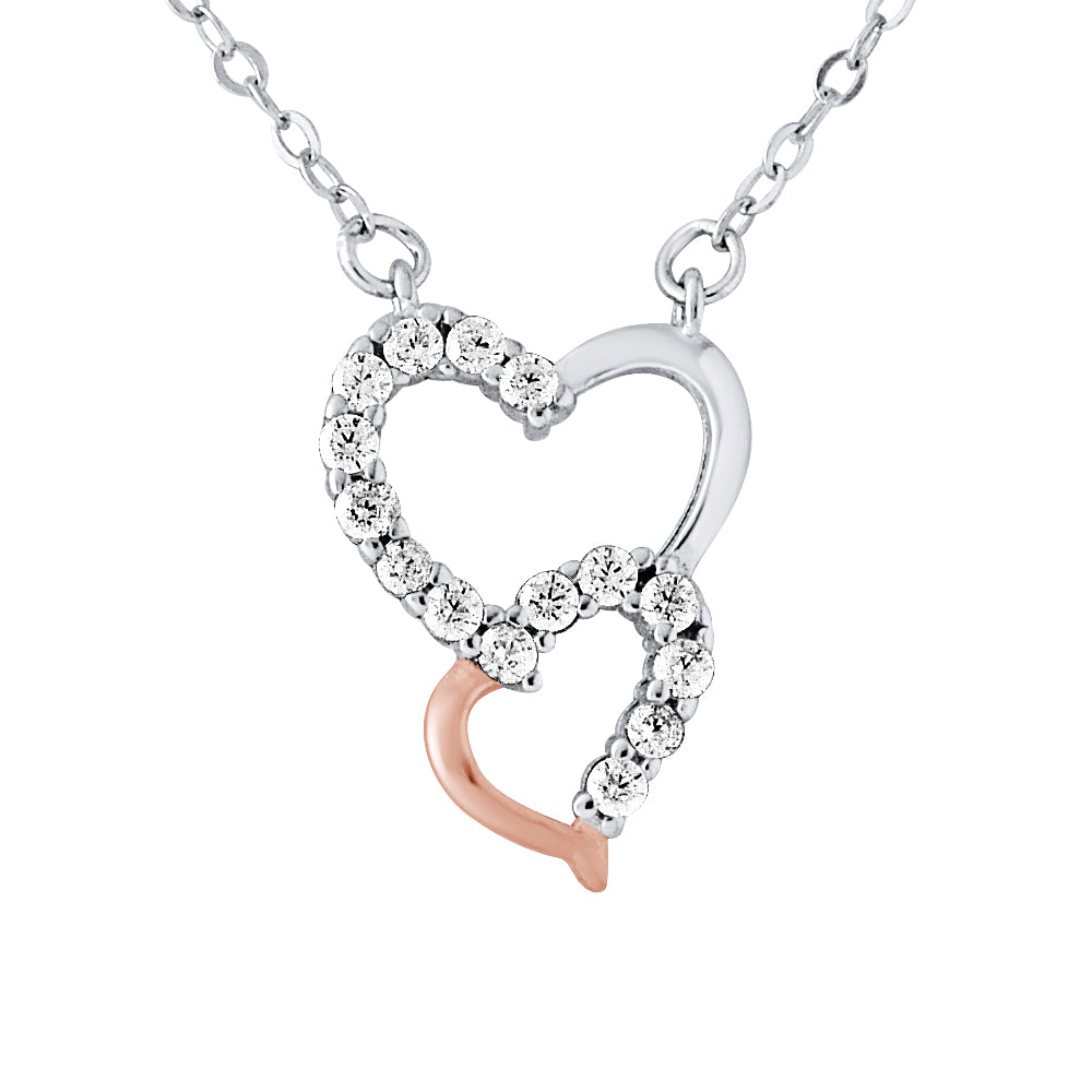Collier motif "DOUBLE CUR"